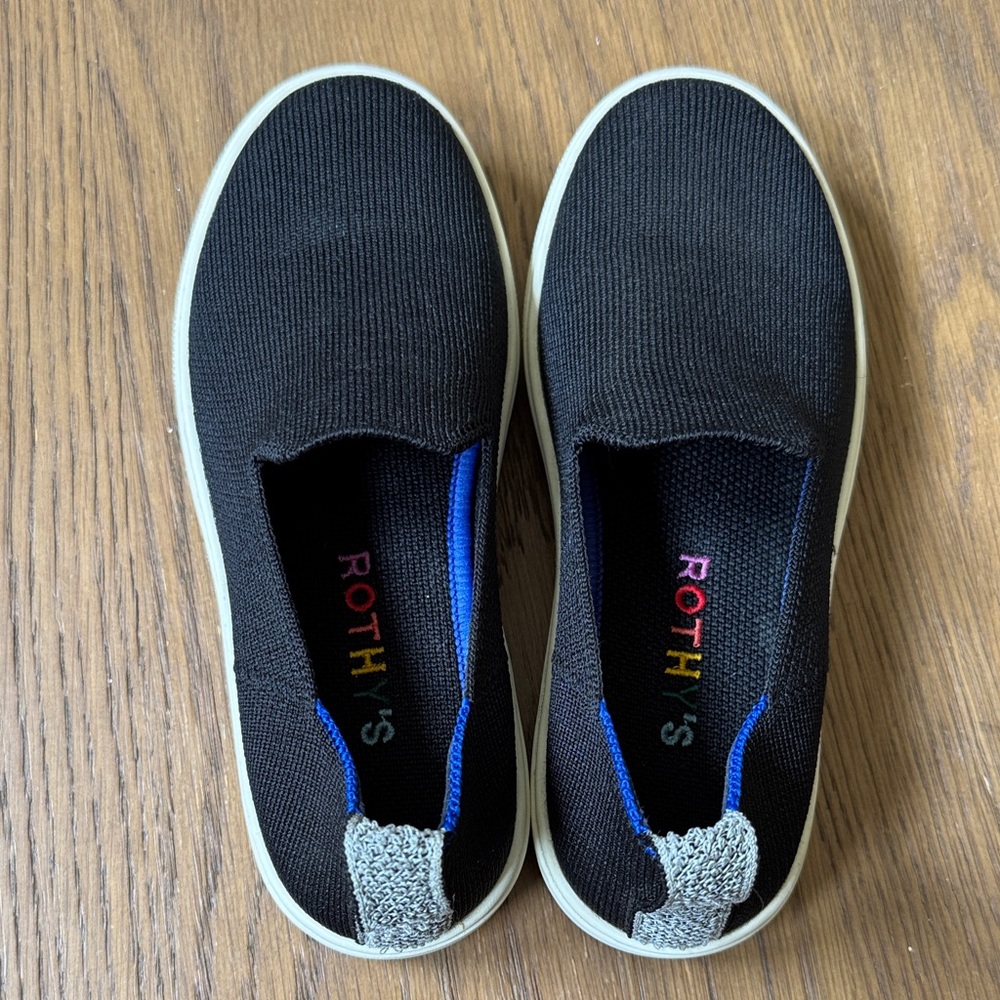 Rothy's Black Slip-On Shoes Kids Size 1